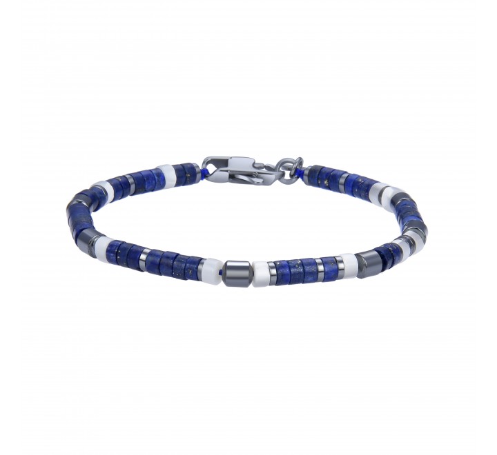 PULSERA LUXENTER RUTENIO NEGRO Y AZUL SBBX236796M