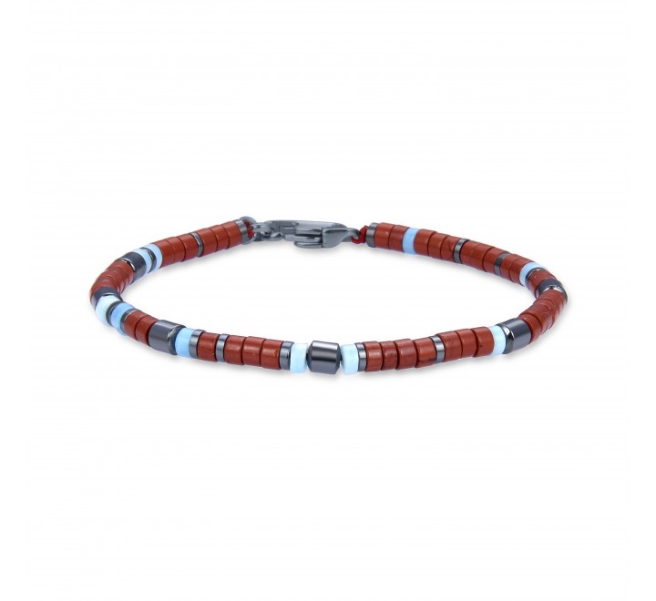PULSERA LUXENTER RUTENIO COLOR CORAL Y TURQUESA SBBX23695M