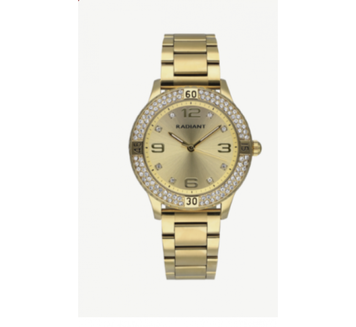 RELOJ RADIANT RA564201 ACERO DORADO