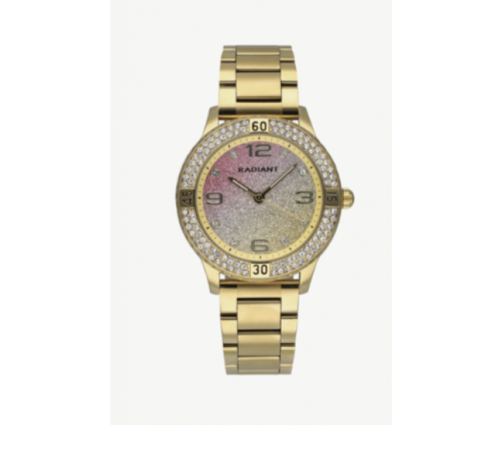 RELOJ RADIANT RA564202 EN ACERO DORADO