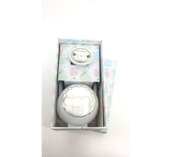 SET PINZA Y PORTACHUPETES OSO BLANCO 54526/02B