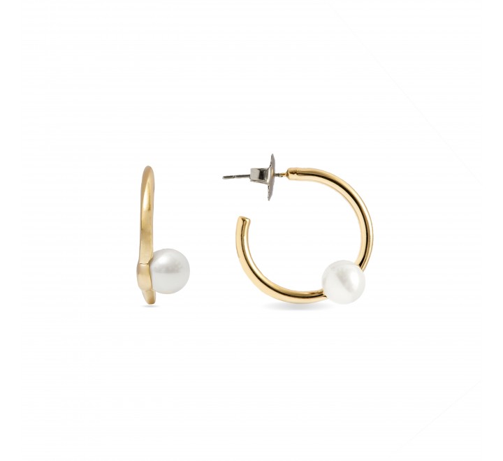 PENDIENTES LUXENTER ARO DORADO CON PERLA SGEW47911400