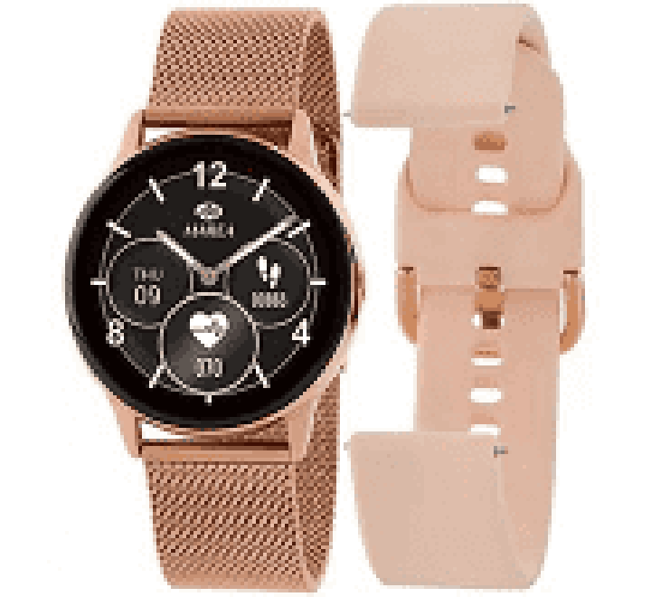 Reloj Marea Smart Mujer B58008 4. Esfera de 39mm de diametro pantalla de 1.09 pulgadas. Bateria 180mAh. Funcion de cronometro alarma recordatorio de sedentarismo hidratacion contador de pasos contador...