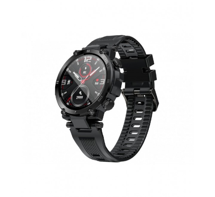 RELOJ LISKA SMARTWATCH CAJA REDONDA SILICONA NEGRA SV-SD13