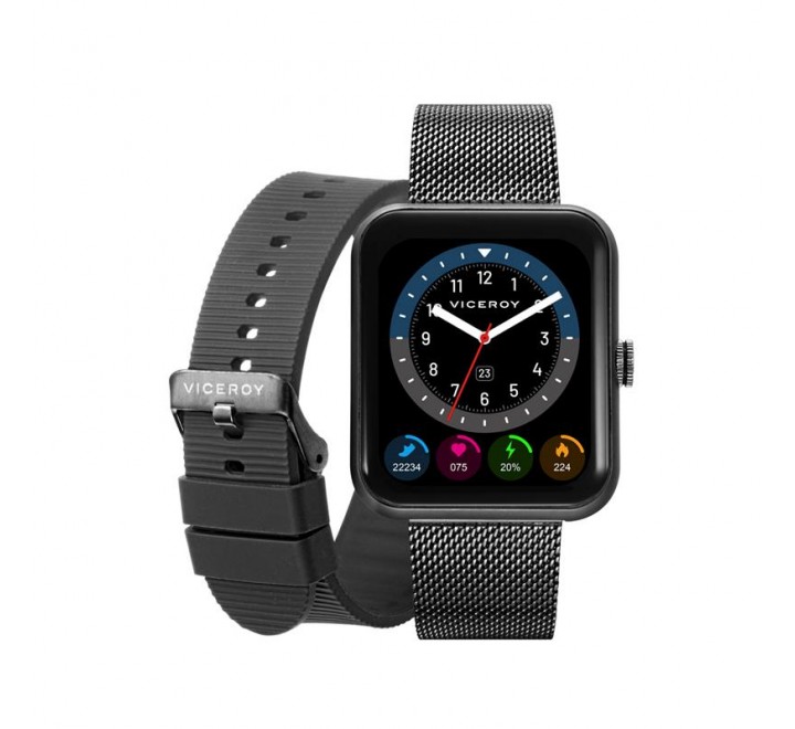RELOJ VICEROY SMART ACERO NEGRO ESTERILLA CUADRADO 41119-50