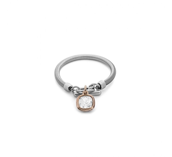 PULSERA CICLON SOLITARIO ROSÉ EMO116-66-1