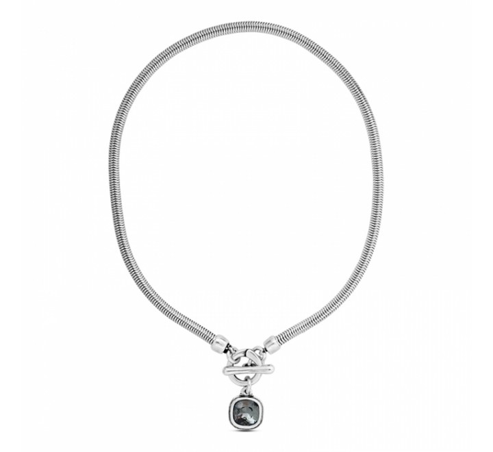 COLLAR  CICLON SOLITARIO CON CRISTAL SWAROVSKI EMO812-01