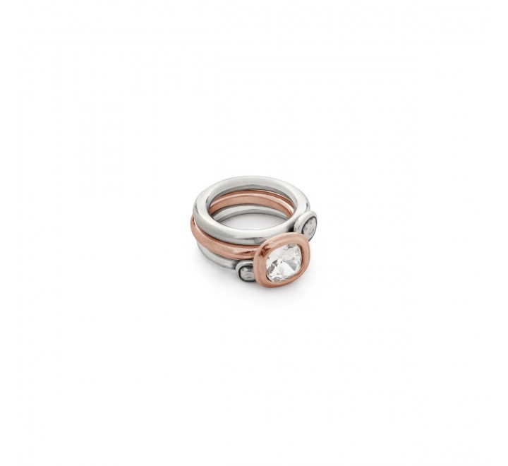 ANILLO CICLON TRIPLE SOLITARIO ROSE  Nº16  507-66-3