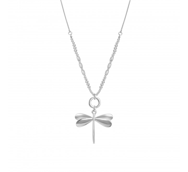 COLLAR LUXENTER LARGO METAL LIBELULA LISA SSNW31500