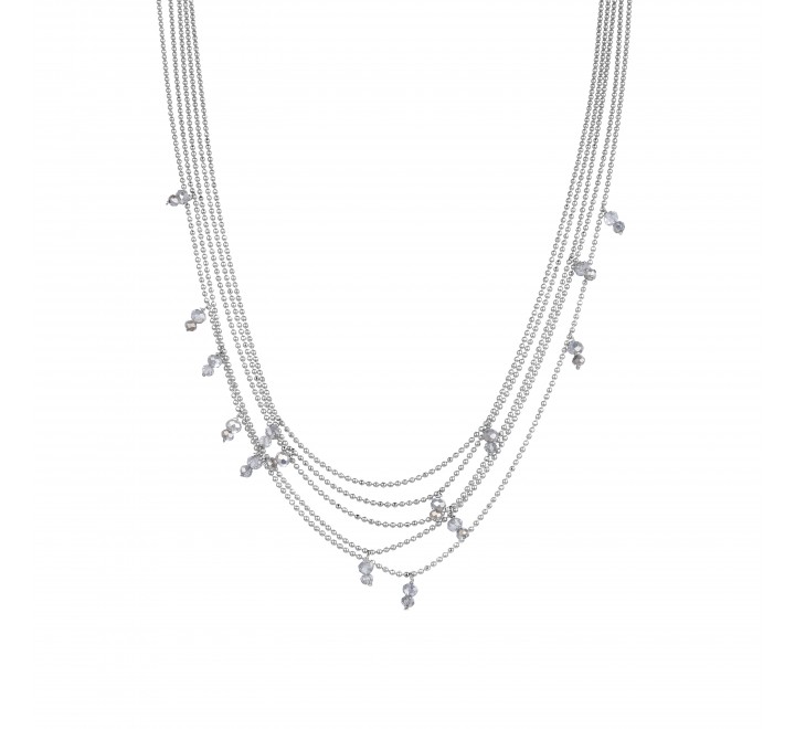 GARGANTILLA LUXENTER RODIO DE CINCO CADENAS SSNX21100