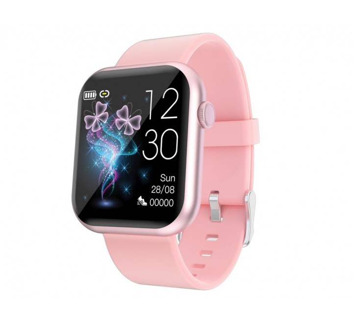 RELOJ LISKA SMARTWATCH CUADRADO SILICONA ROSA SV-15QW-2