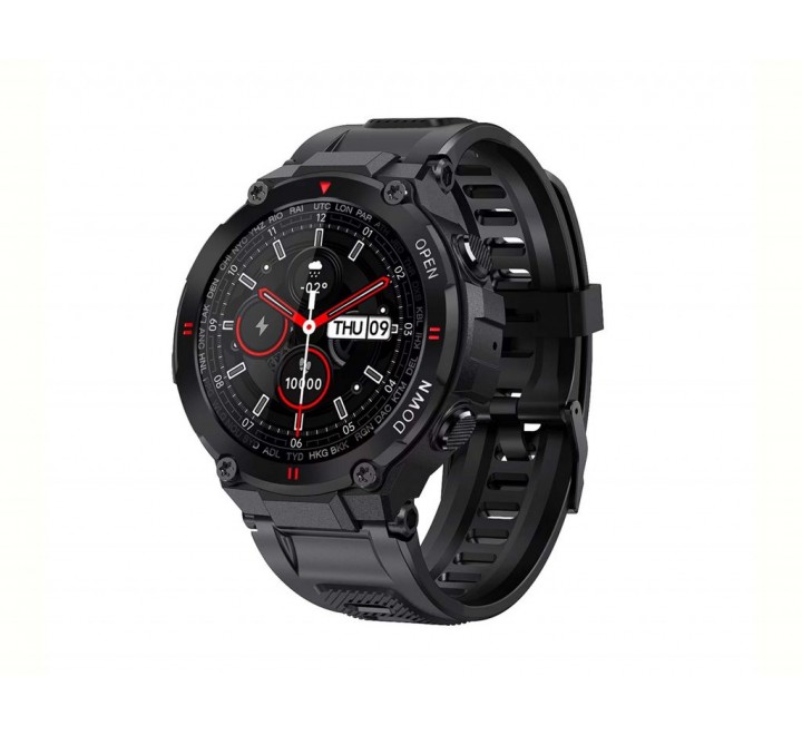 RELOJ LISKA SMARTWATCH SILICONA NEGRA CAJA NEGRA SV-20DF-1