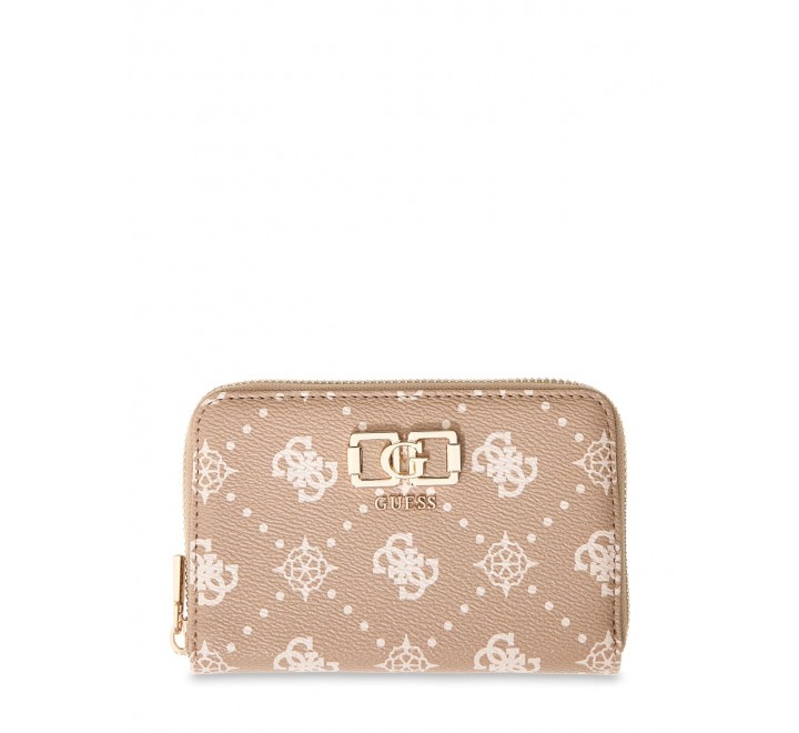 MONEDERO GUESS MEDIANO EMELIE LOGO SLG ZIP SWGP9928140 BSG