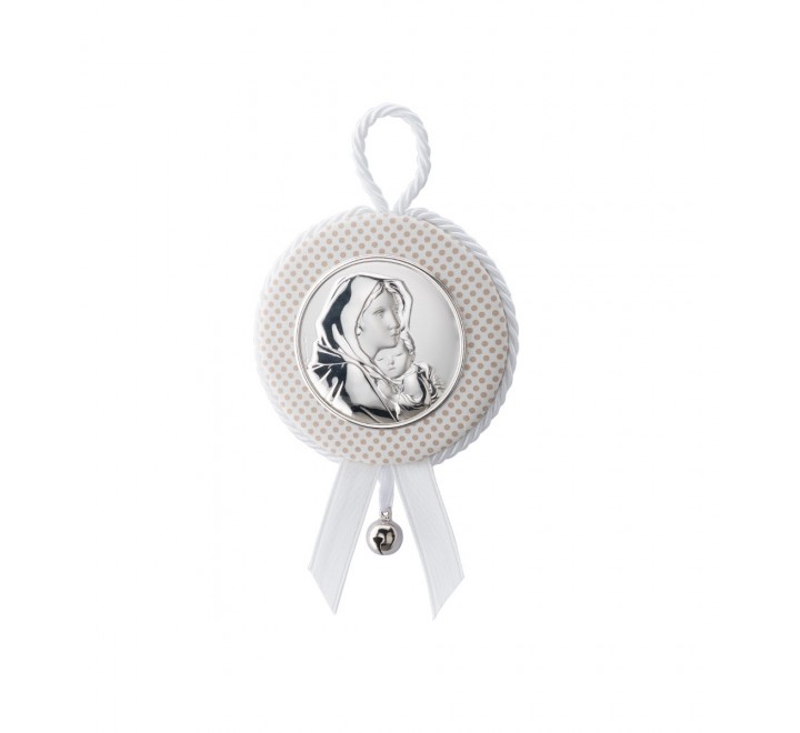 PLACA DE CUNA 51885/02B VIRGEN BLANCO