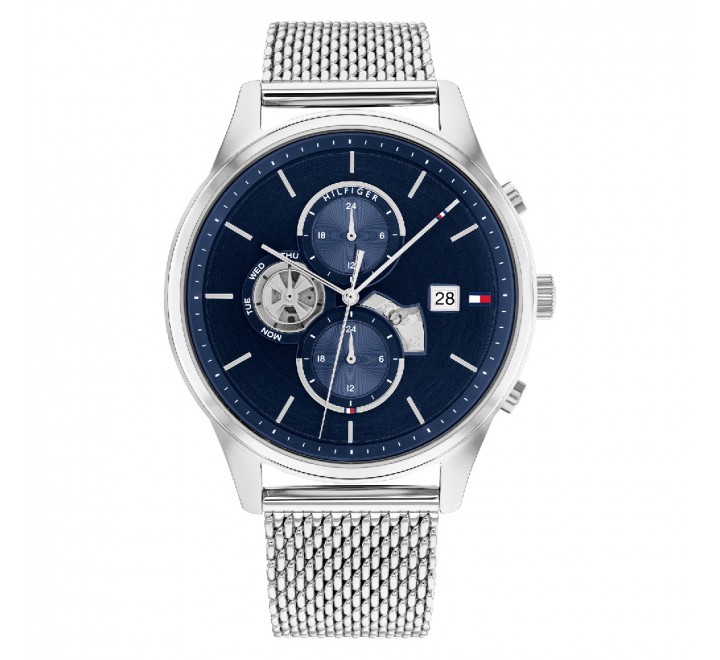 RELOJ TOMMY HILFIGER CAJA Y ARMIS ACERO ESFERA AZUL 1710504