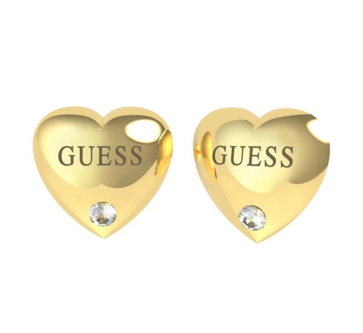 PENDIENTES GUESS UBE70105 ACERO DORADO CORAZON CIRCONITAS