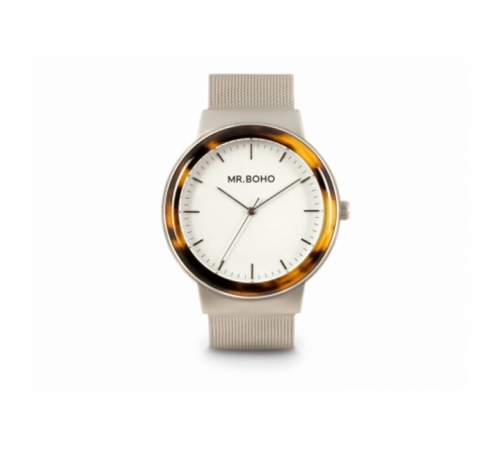 RELOJ MR BOHO VISEL CAREY MARRON ESTERILLA ACERO 00728957