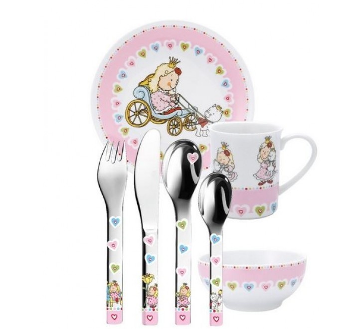 Kinder-Geschirrset Nelia 7tlg VAJILLA INFANTIL PRINCESA LU6082.(7PIEZAS)