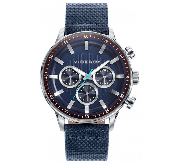 RELOJ VICEROY 42305-37 CORREA AZUL ACERO MULTIFUNCION