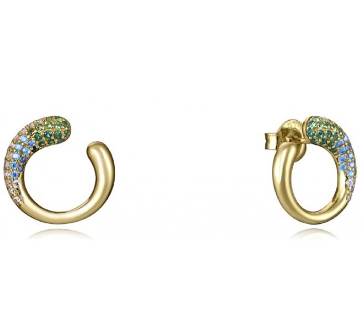 PENDIENTES VICEROY PLATA DORADA CIRCONITAS 15117E100-39