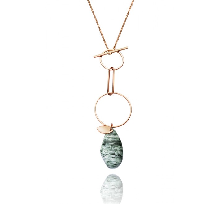 COLLAR VICEROY METAL DORADO PIEDRA VERDE 52002C09012