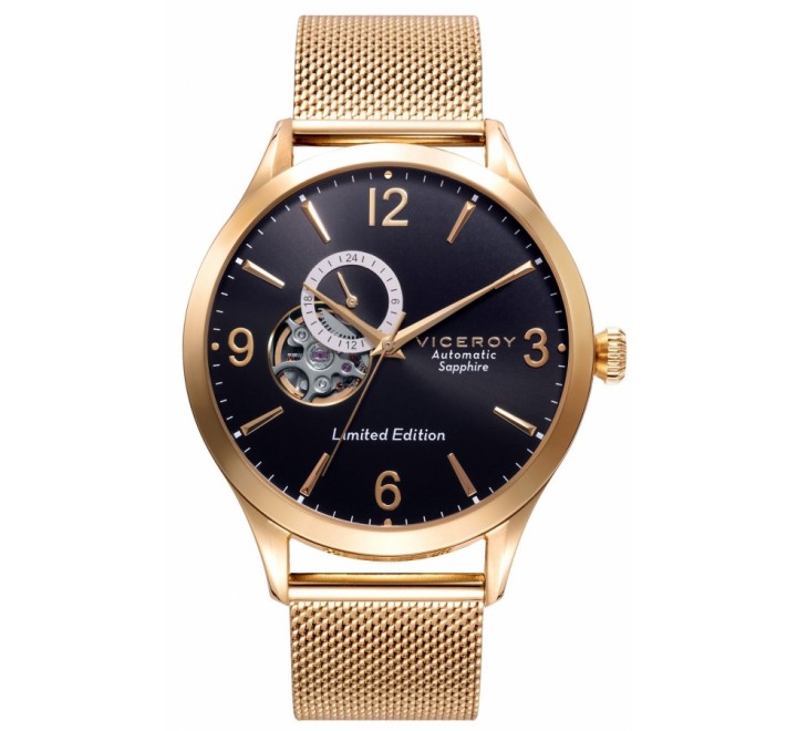 RELOJ VICEROY AUTOMATICO MALLA ACERO DORADO 471333-55