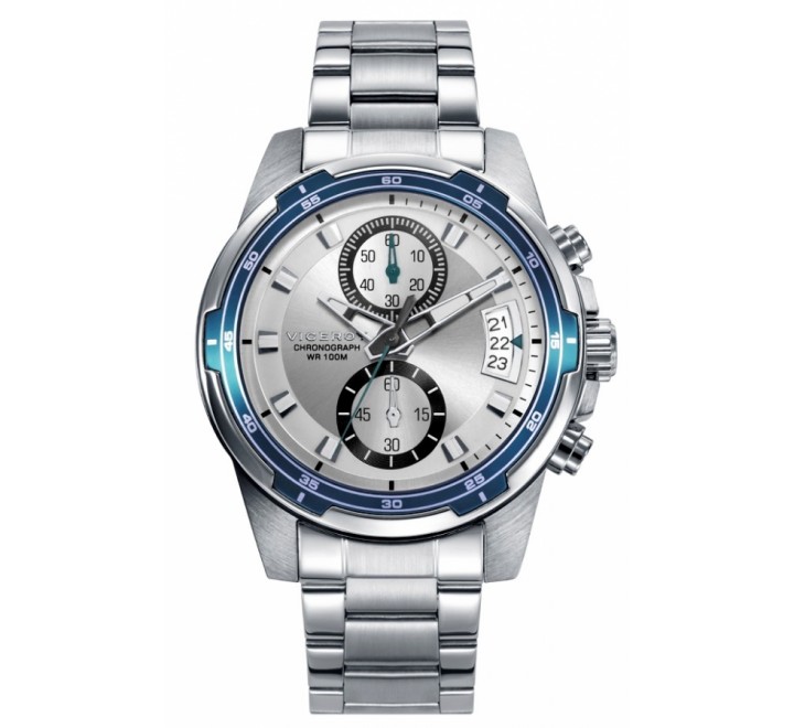 RELOJ VICEROY ACERO CRONOGRAFO ESFERA BLANCA 401239-07