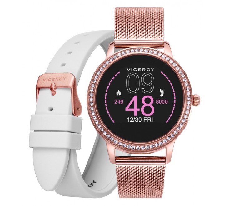 RELOJ VICEROY SMART ACERO ROSA DOBLE CORREA 401150-70