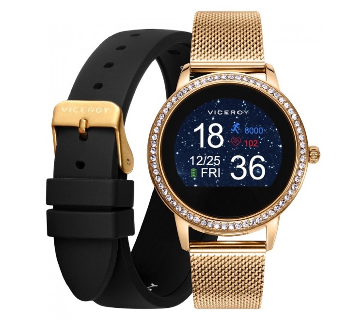 RELOJ VICEROY SMART ACERO DORADO DOBLE OTRA CORREA 401150-90