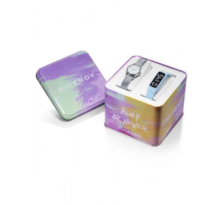 RELOJ VICEROY ACERO COMUNION MAS PULSERA ACTIVIDAD 401254-95