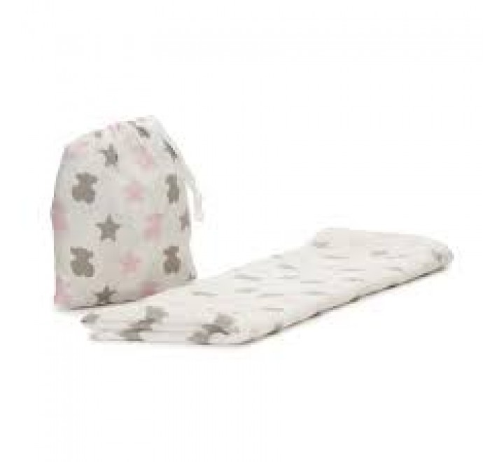 MUSELINA TOUS BABY CON FUNDA ESTRELLAS ROSA/GRIS 795821967