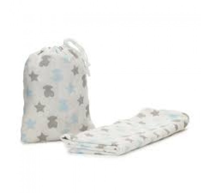 MUSELINA TOUS BABY CON FUNDA CELESTE/GRIS 795821969