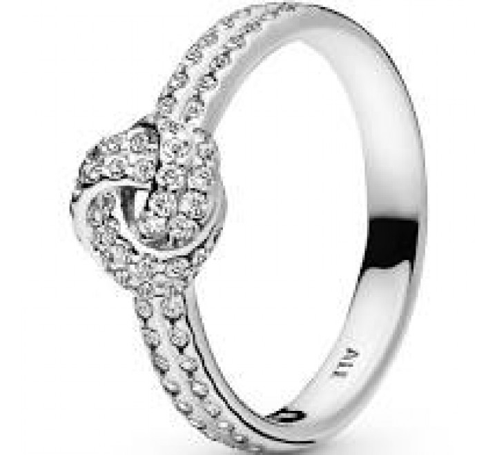 ANILLO PLATA PANDORA NUDO CIRCONITAS N?12 190997CZ-52