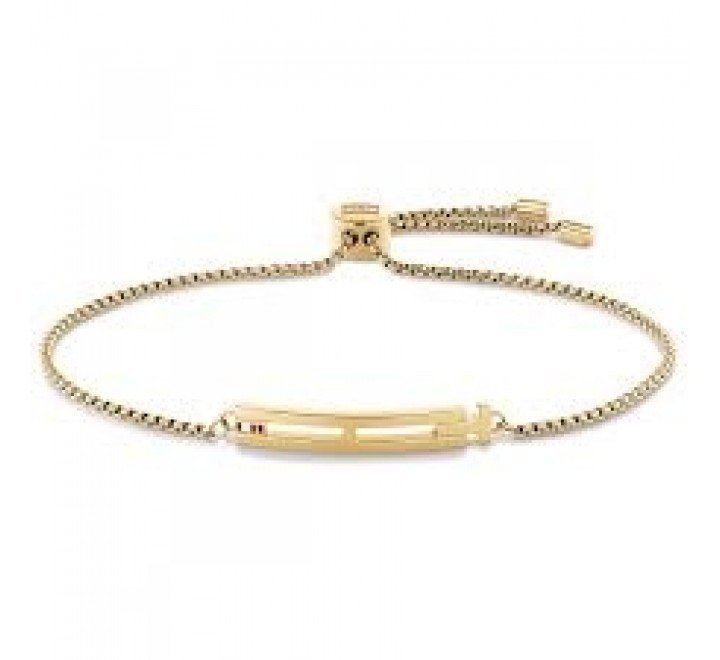 PULSERA TOMMY HILFIGER 2780415 ACERO CHAPADO PLACA RIGIDA