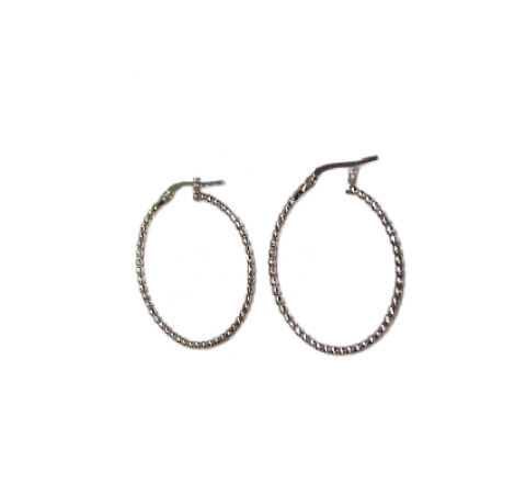 PENDIENTES PLATA ARO BOLITAS 24X2MM PE6029R