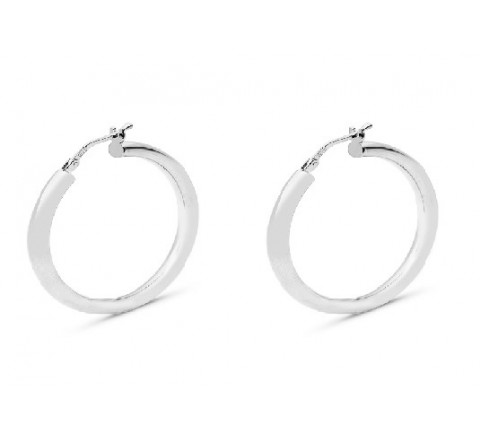 PENDIENTES PLATA ARO 2X40 RODIO PE5286R