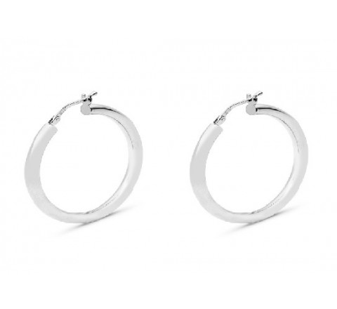 PENDIENTES PLATA ARO 3X40 RODIO PE5288R