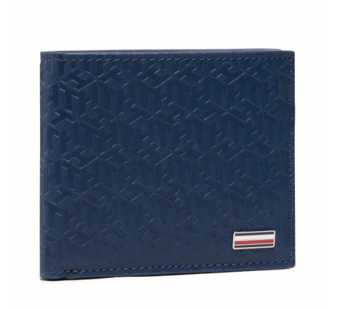 CARTERA TOMMY HILFIGUER CABALLERO PIEL AZUL AM0AM08733OGY