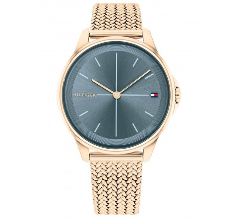 RELOJ TOMMY HILFIGERA ACERO ROSADO 35MM ESTERILLA 1782356