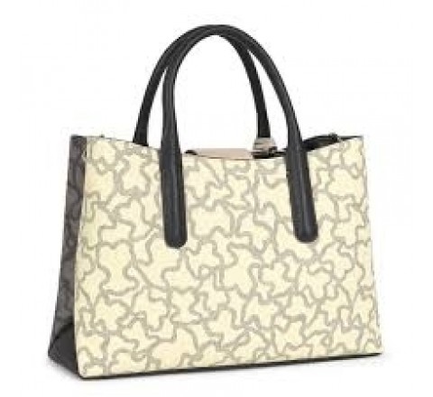 BOLSO TOUS 095891603 CITY K ICON NEGRO-BLANCO