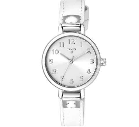 RELOJ TOUS NIÑA 900350195 CORREA PIEL BLANCA