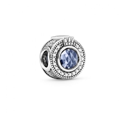 CHARMS PANDORA CORONA AZUL 799058C01 PLATA