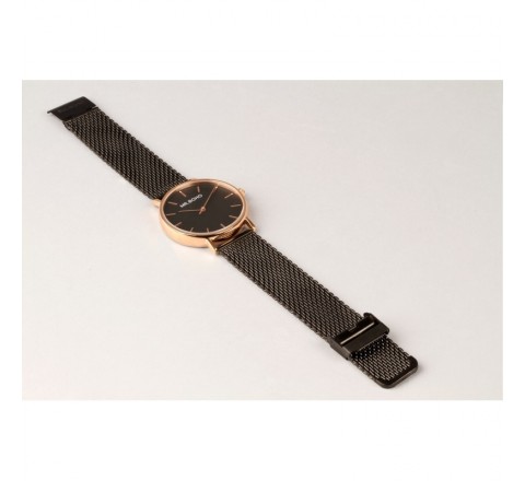 RELOJ MR BOHO CABALLERO ACERO NEGRO IP ROSADO 00728296