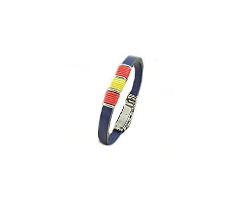 PULSERA IVOIRE C3030212/A CUERO AZUL