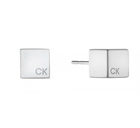 PENDIENTES CALVIN KLEIN ACERO CUADRADO 35000245