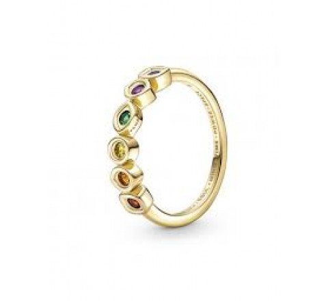ANILLO PANDORA PLATA DORADA LOS VENGADORES Nº14 160779C01-54