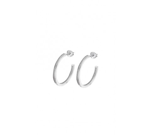 PENDIENTES LOTUS PLATA ARO CON CIRCONITA LP1937-4/2