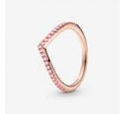 ANILLO PANDORA PLATA ROSADA CIRCONITAS Nº14 186316C02-54