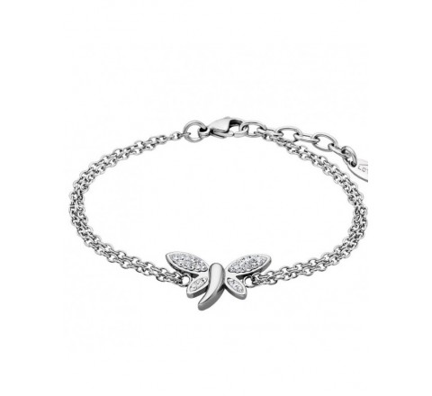 PULSERA LOTUS  ACERO LIBELULA CIRCONITAS LS1882/2/2 