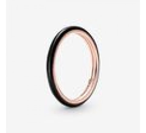 ANILLO PANDORA ME PLATA ROSA ESMALTE NEGRO N?12 189655C01-52